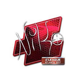 Sticker | NiKo (Foil) | Atlanta 2017