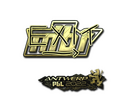Sticker | exit (Gold) | Antwerp 2022