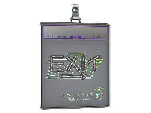 Sticker Slab | exit (Glitter) | Antwerp 2022