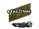 Sticker | electronic (Glitter) | Antwerp 2022