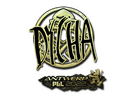 Sticker | dycha (Gold) | Antwerp 2022