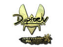 Sticker | dupreeh (Gold) | Antwerp 2022