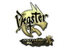 Sticker | degster (Gold) | Antwerp 2022