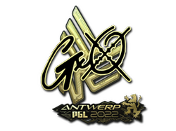 Sticker | gxx- (Gold) | Antwerp 2022