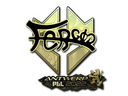Sticker | fer (Gold) | Antwerp 2022
