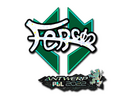 Sticker | fer (Glitter) | Antwerp 2022