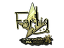 Sticker | Farlig (Gold) | Antwerp 2022