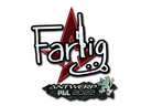 Sticker | Farlig (Glitter) | Antwerp 2022
