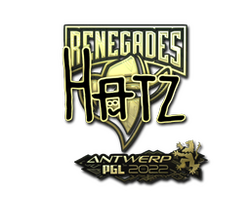 Sticker | hatz (Gold) | Antwerp 2022