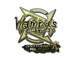 Sticker | hampus (Gold) | Antwerp 2022