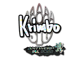 Sticker | Krimbo (Glitter) | Antwerp 2022
