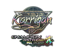 Sticker | karrigan (Holo, Champion) | Antwerp 2022