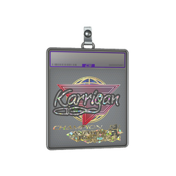 Sticker Slab | karrigan (Glitter, Champion) | Antwerp 2022