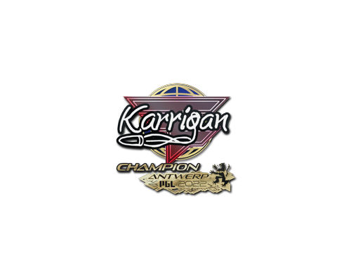 Наклейка | karrigan (чемпион) | Антверпен-2022