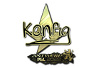 Sticker | k0nfig (Gold) | Antwerp 2022