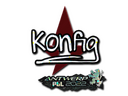 Sticker | k0nfig (Glitter) | Antwerp 2022