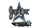 Sticker | junior (Glitter) | Antwerp 2022