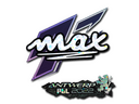 Sticker | max (Glitter) | Antwerp 2022