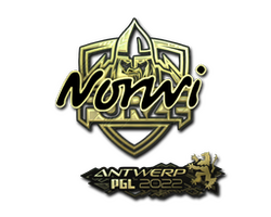Sticker | Norwi (Gold) | Antwerp 2022