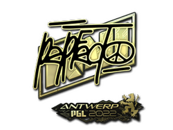 Sticker | Perfecto (Gold) | Antwerp 2022