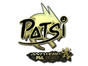 Sticker | Patsi (Gold) | Antwerp 2022
