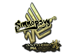 Sticker | sinnopsyy (Gold) | Antwerp 2022