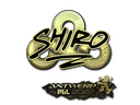 Sticker | sh1ro (Gold) | Antwerp 2022