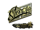 Sticker | s1mple (Gold) | Antwerp 2022