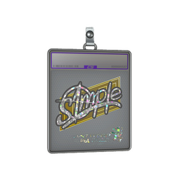 Sticker Slab | s1mple (Glitter) | Antwerp 2022
