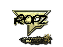 Sticker | ropz (Gold) | Antwerp 2022