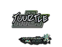 Sticker | Tuurtle (Glitter) | Antwerp 2022
