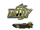 Sticker | WOOD7 (Gold) | Antwerp 2022