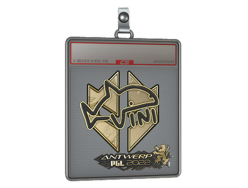 Placa de pegatinas | VINI (dorada) | Amberes 2022