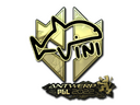 Sticker | VINI (Gold) | Antwerp 2022