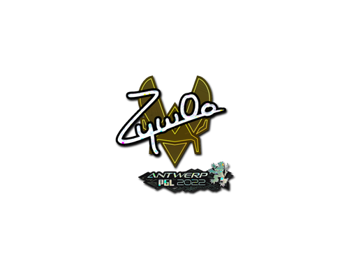 Autocolante | ZywOo (Glitter) | Antuérpia 2022