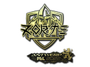 Sticker | zorte (Gold) | Antwerp 2022