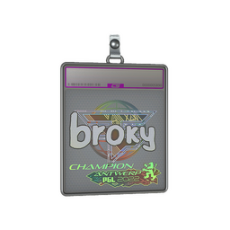 Sticker Slab | broky (Holo, Champion) | Antwerp 2022