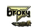 Sticker | broky (Gold) | Antwerp 2022