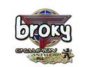 Sticker | broky (Glitter, Champion) | Antwerp 2022