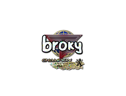 Naklejka | broky (brokatowa, mistrz) | Antwerpia 2022
