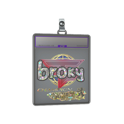 Sticker Slab | broky (Glitter, Champion) | Antwerp 2022