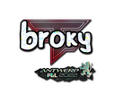 Sticker | broky (Glitter) | Antwerp 2022
