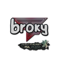 Sticker | broky | Antwerp 2022