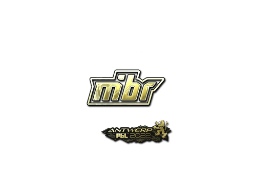 Naklejka | MIBR (złota) | Antwerpia 2022