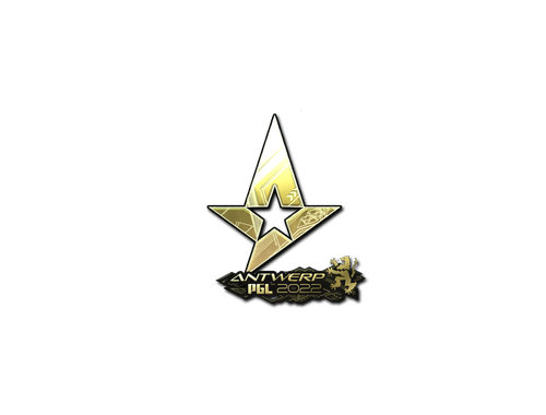 Autocolante | Astralis (Gold) | Antuérpia 2022