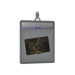 Sticker Slab | Hello MP7 (Gold)