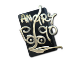 Наклейка | Привет, P90 (золотая)