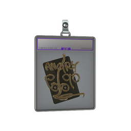 Sticker Slab | Hello P90 (Gold)