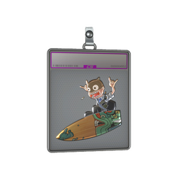 Sticker Slab | Fire Serpent Surf K (Foil)
