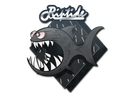 Sticker | Black Jaggyfish